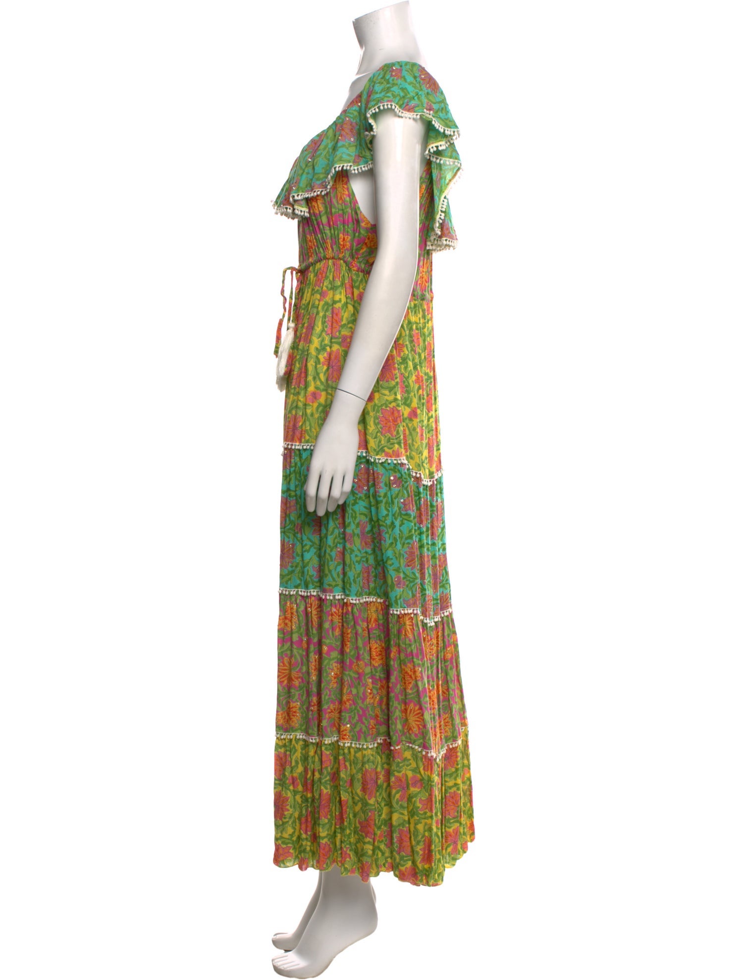 Miss June Printed Long Dress