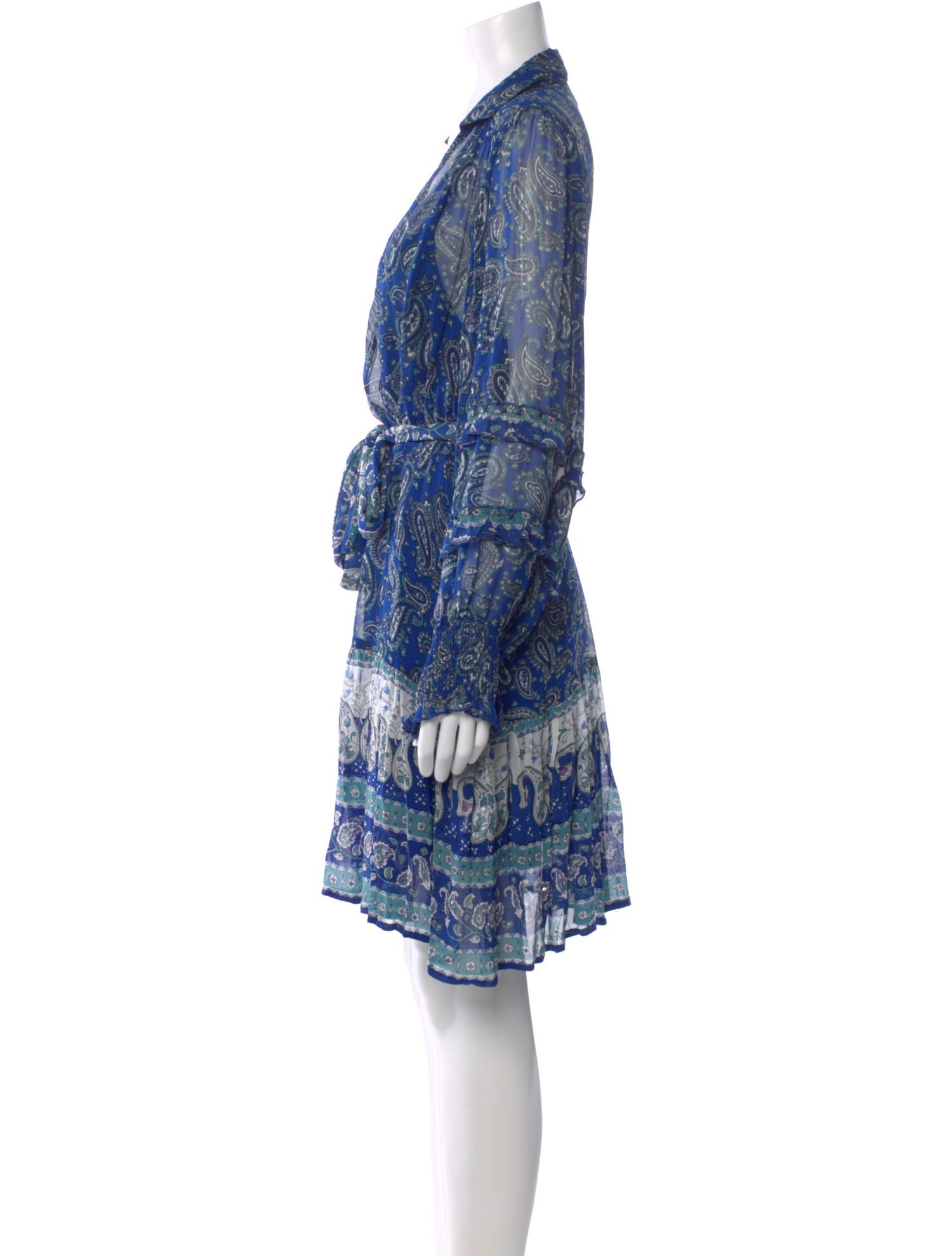 Miss June Paisley Print Mini Dress