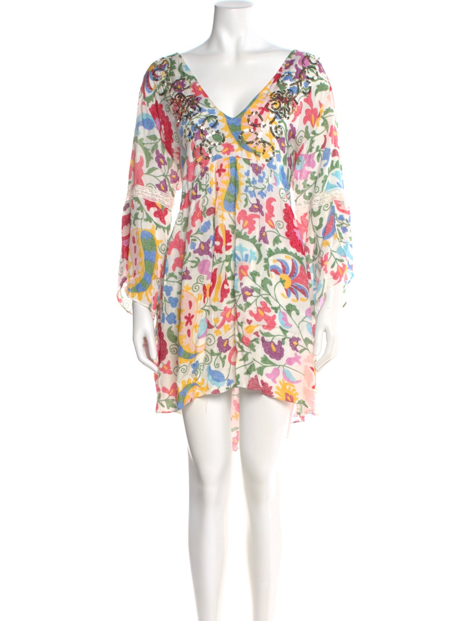 Miss June Floral Print Mini Dress