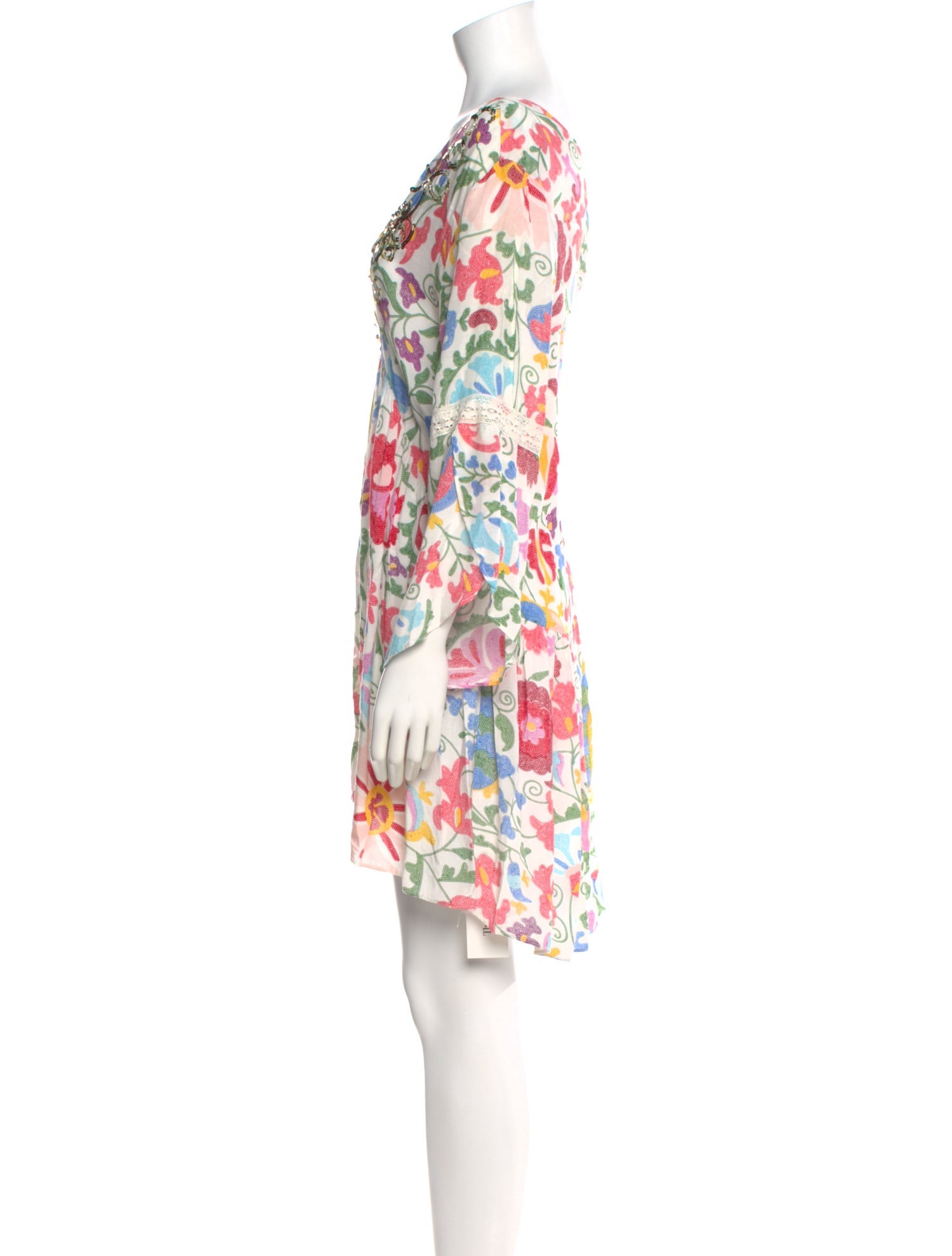 Miss June Floral Print Mini Dress