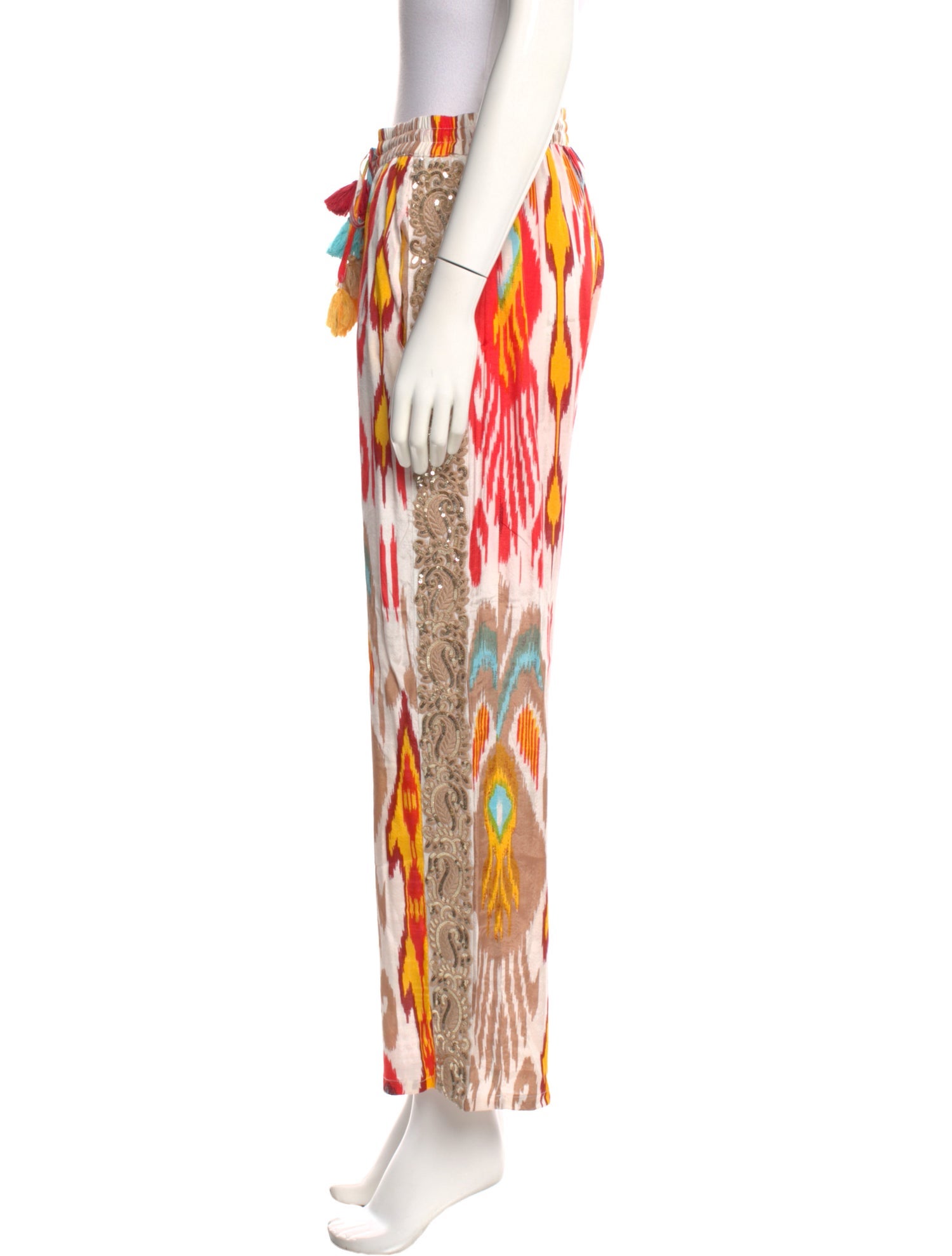 Miss June Printed Wide Leg Pants