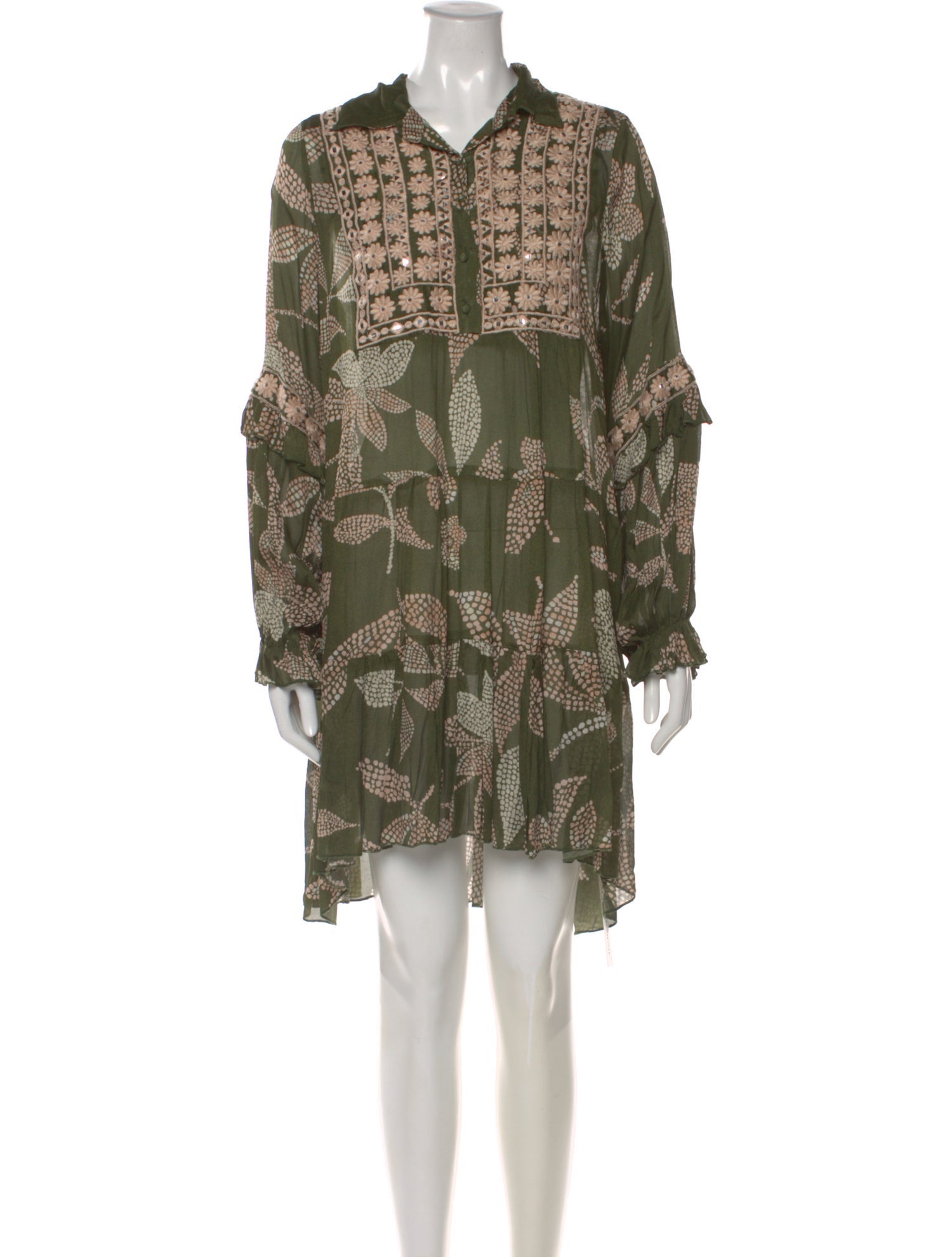 Miss June Printed Knee-Length Dress