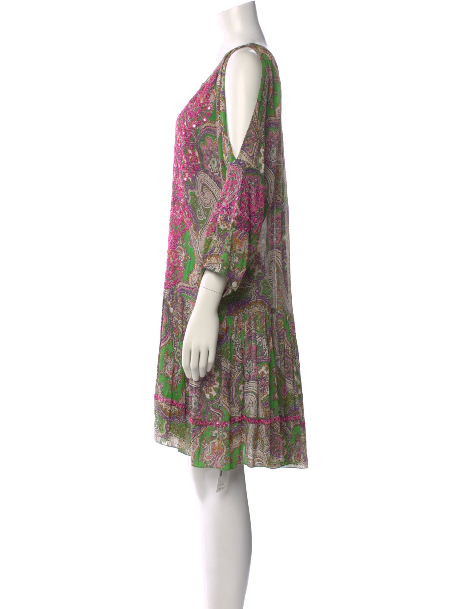 Miss June Printed Knee-Length Dress