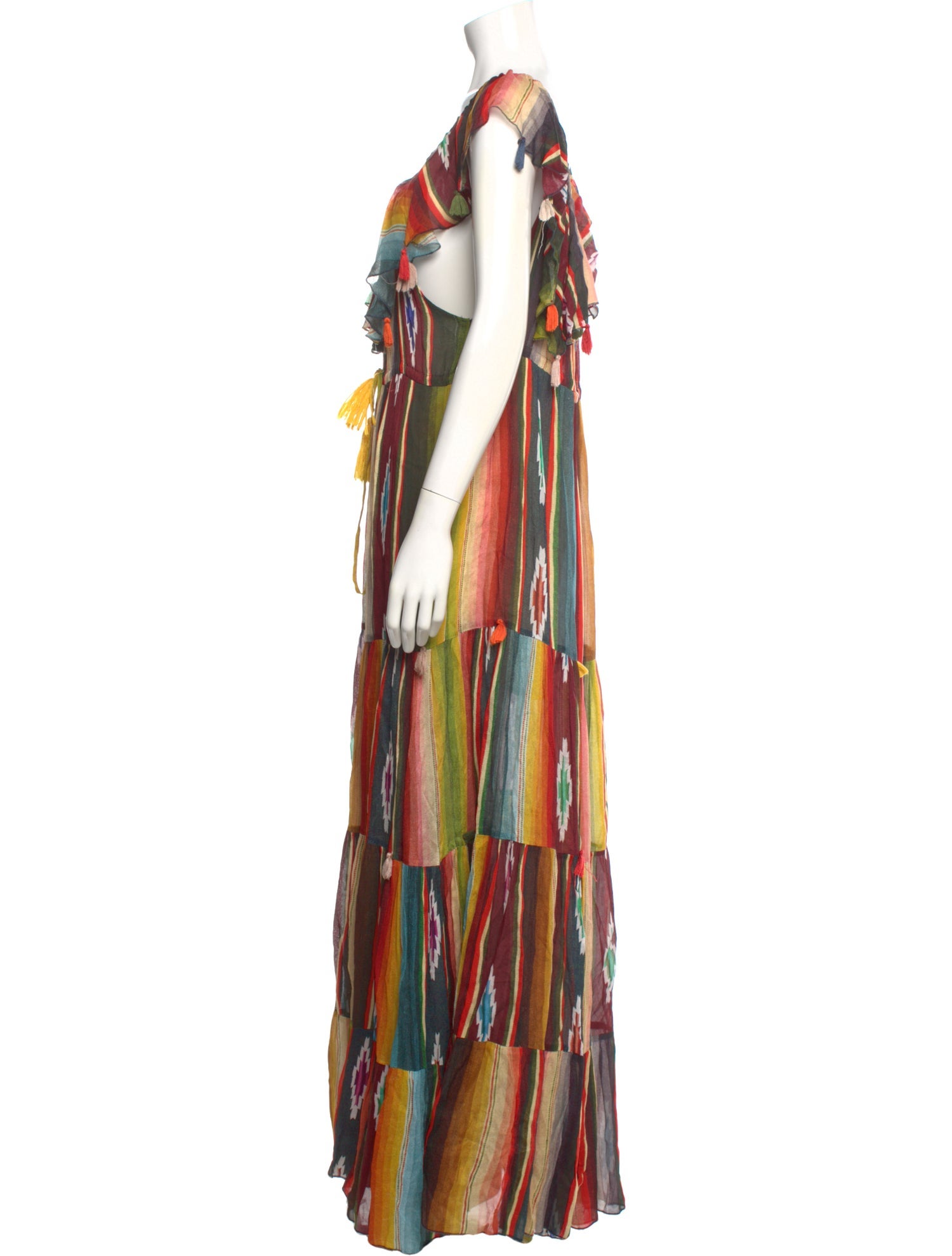 Miss June Printed Long Dress