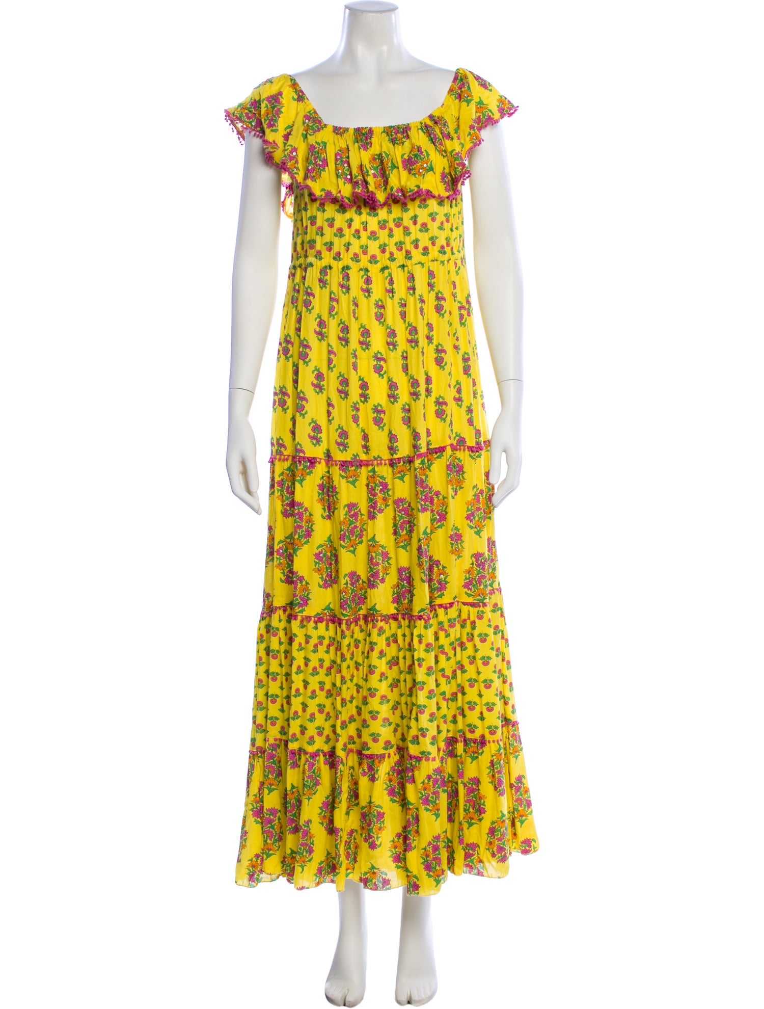 Miss June Floral Print Long Dress