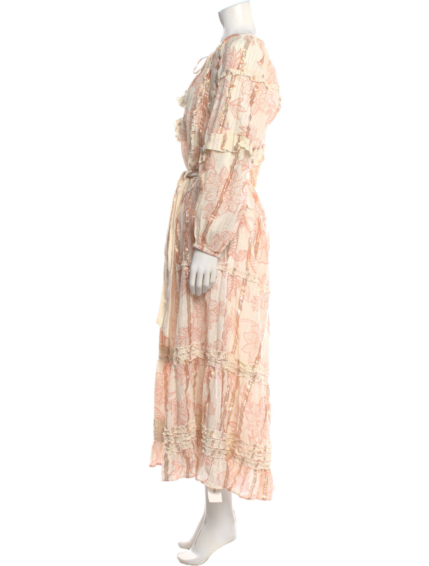 Miss June Paisley Print Long Dress