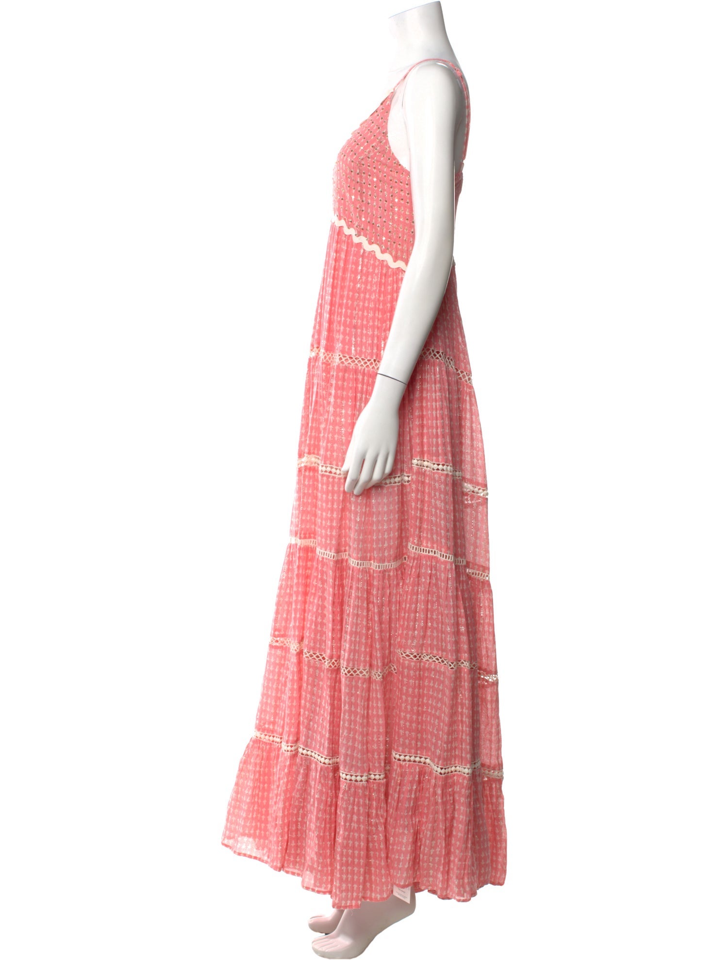 Miss June Printed Long Dress w/ Tags