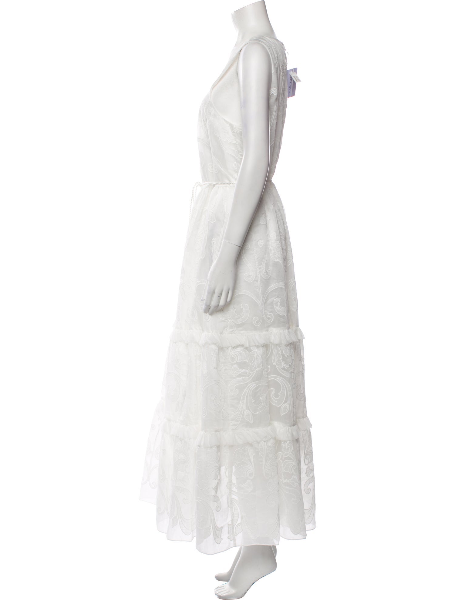 Marchesa Rosa V-Neck Long Dress w/ Tags