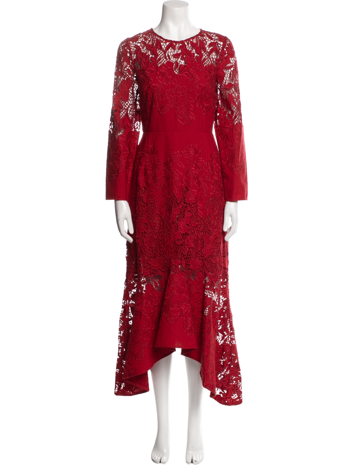 Marchesa Rosa Lace Pattern Long Dress w/ Tags