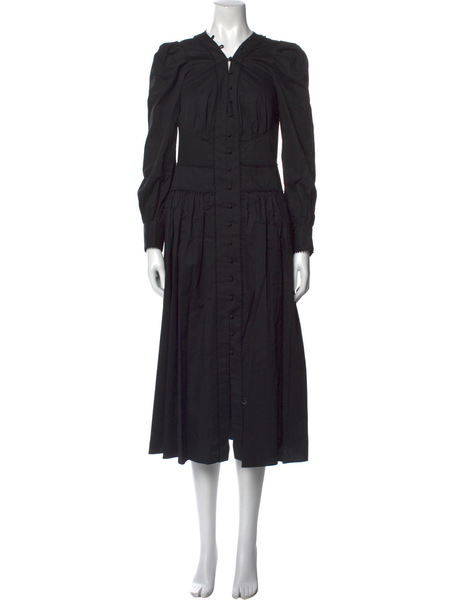 Marchesa Rosa V-Neck Midi Length Dress w/ Tags