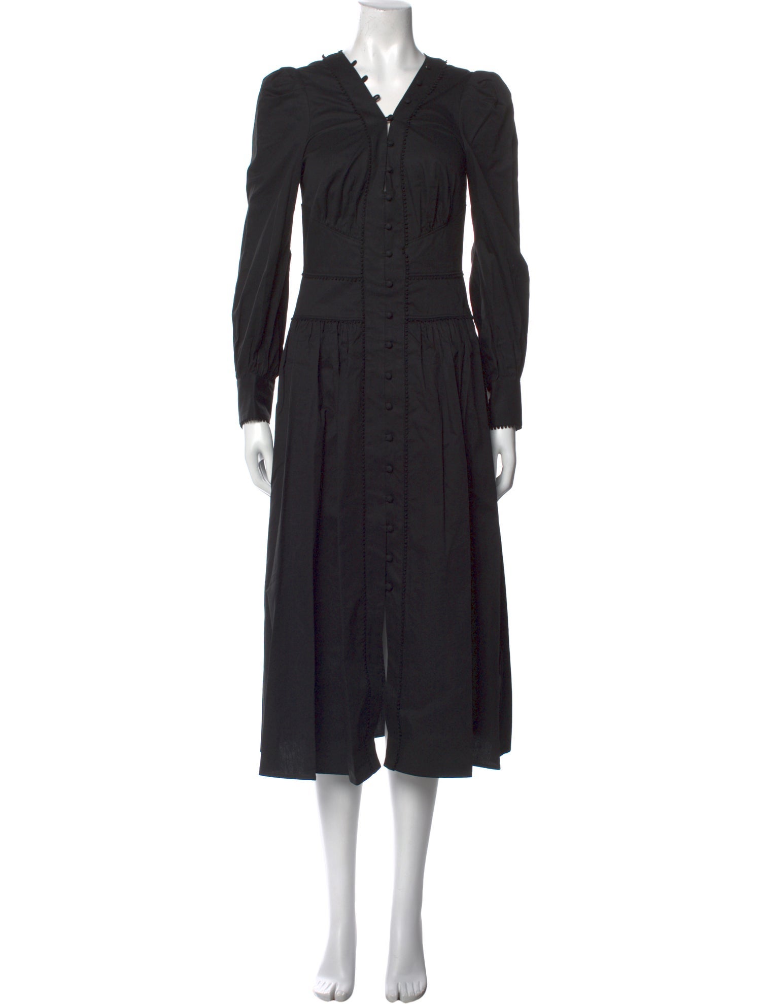 Marchesa Rosa V-Neck Midi Length Dress w/ Tags