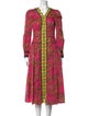 Marchesa Rosa Printed Midi Length Dress w/ Tags