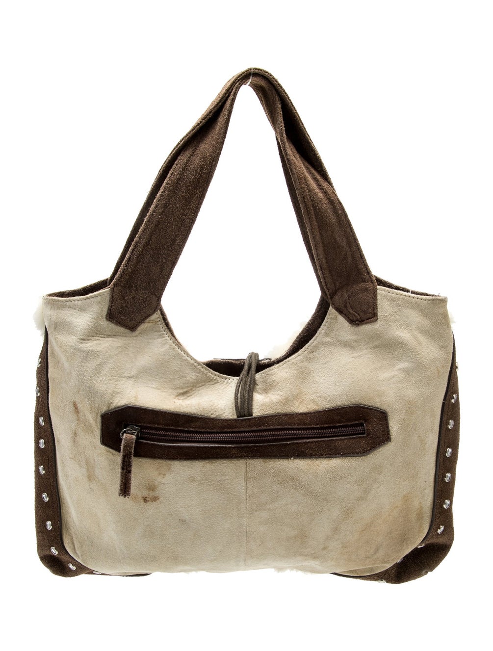 Magnolia Fur Trimmed Shoulder Bag Brown Shoulder Bags, Handbags WMJLA20002 The RealReal