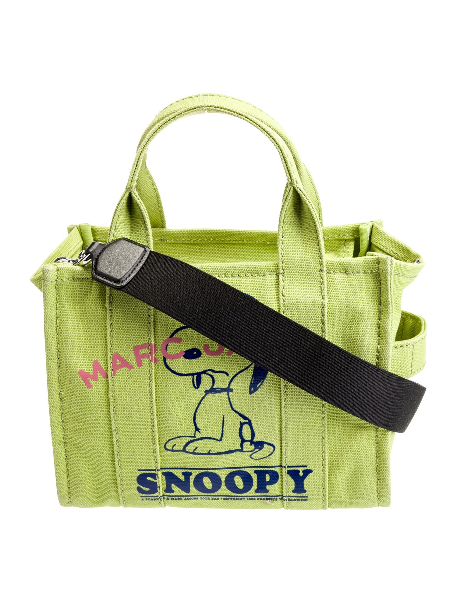 Marc Jacobs x Peanuts Canvas Shoulder Bag - Green Totes
