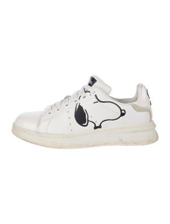 Marc Jacobs x Peanuts Leather Graphic Print Sneakers