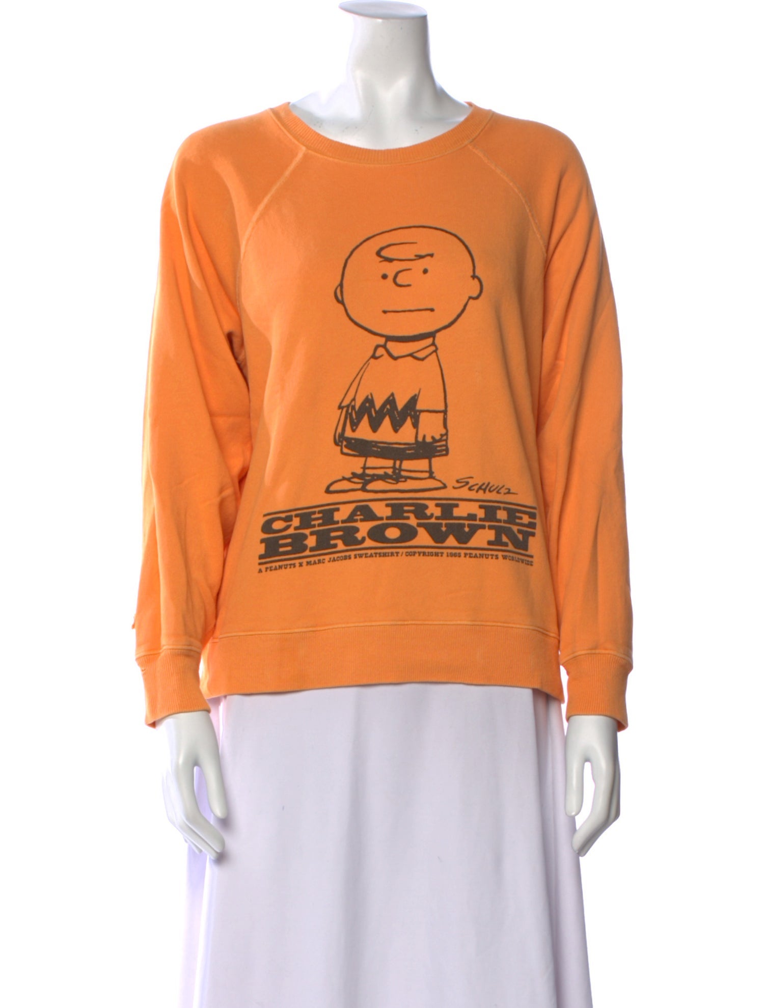トップス PEANUTS x THE SWEATSHIRT MARC JACOBS XL Peanuts x Marc Jacobs The Sweatshirt Franklin Orange M | eBay