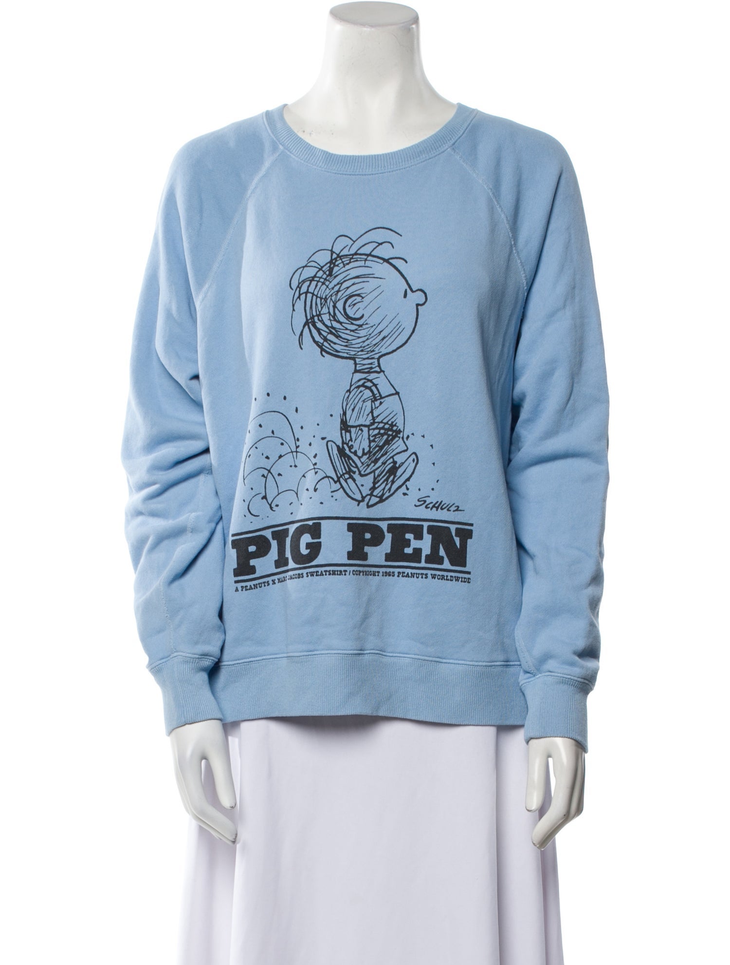 MARC JACOBS × PEANUTS THE SWEATSHIRT MARC JACOBS x PEANUTS Size XS Orange Black Graphic Cotton