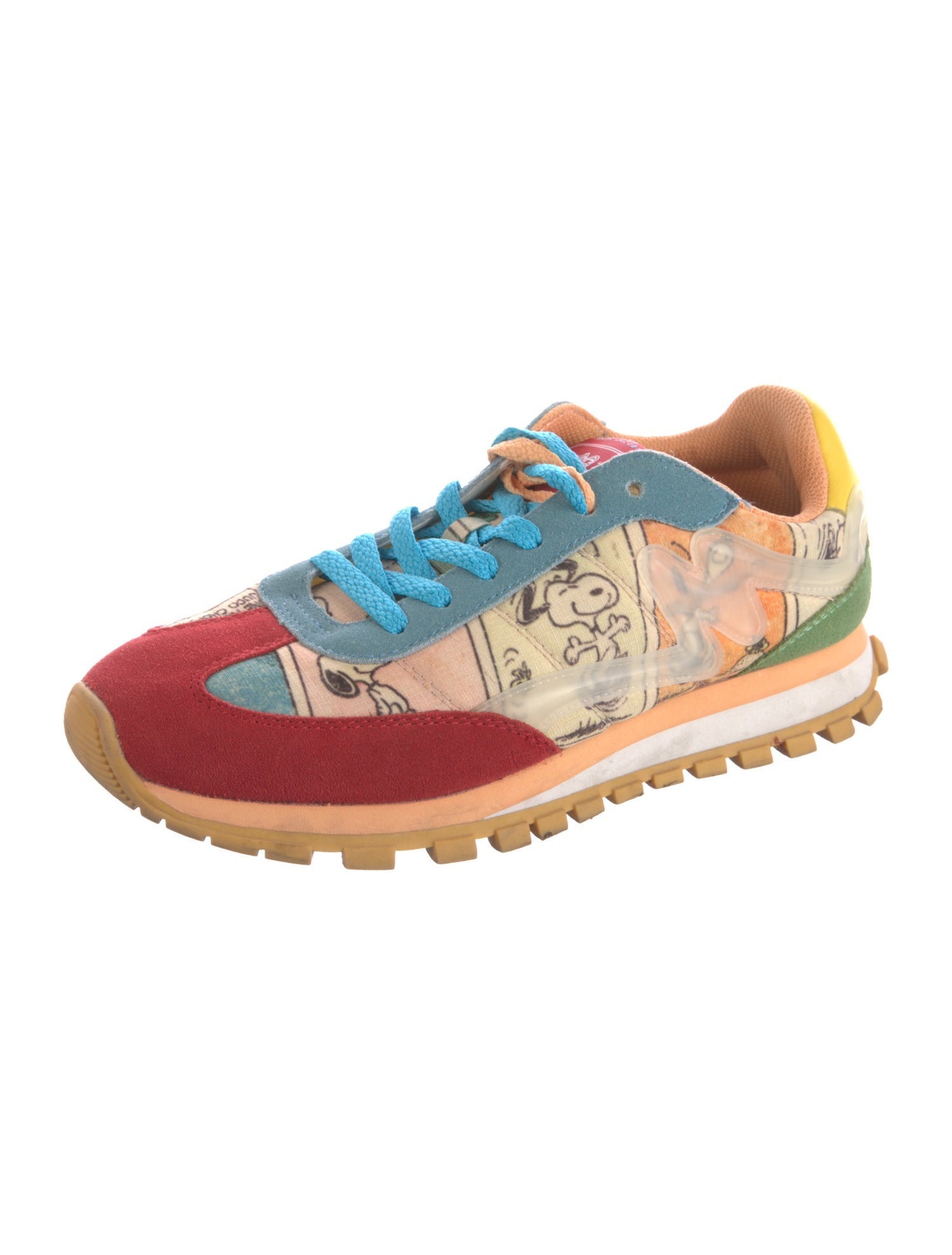 Marc Jacobs x Peanuts Printed Leather Trim Embellishment Sneakers