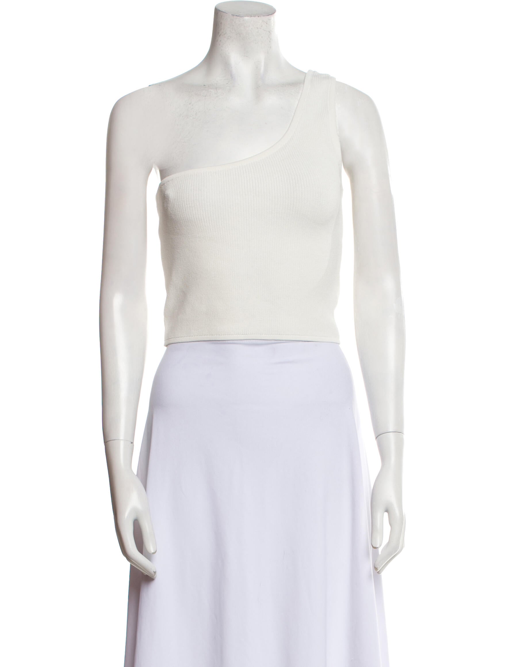 Mijeong Park One-Shoulder Sleeveless Crop Top