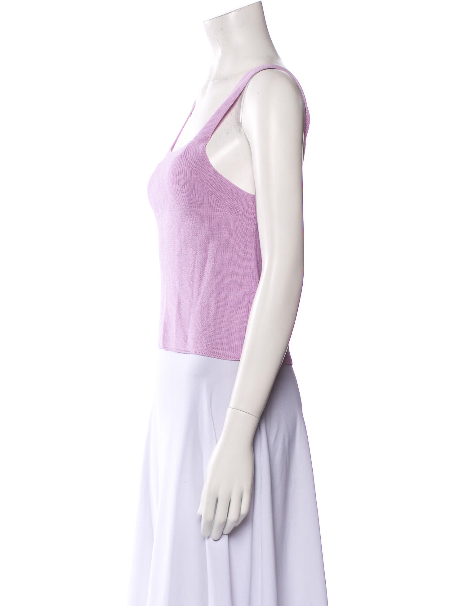 Mijeong Park Square Neckline Sleeveless Crop Top