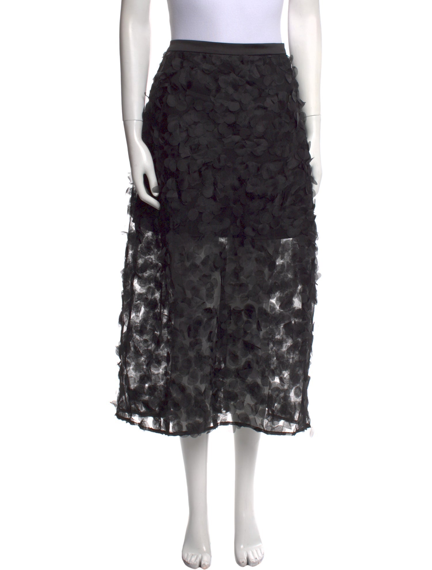 Mijeong Park Lace Pattern Midi Length Skirt