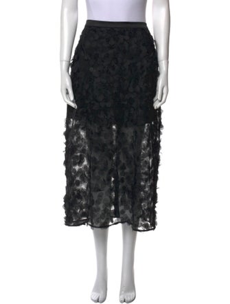 Mijeong Park Lace Pattern Midi Length Skirt