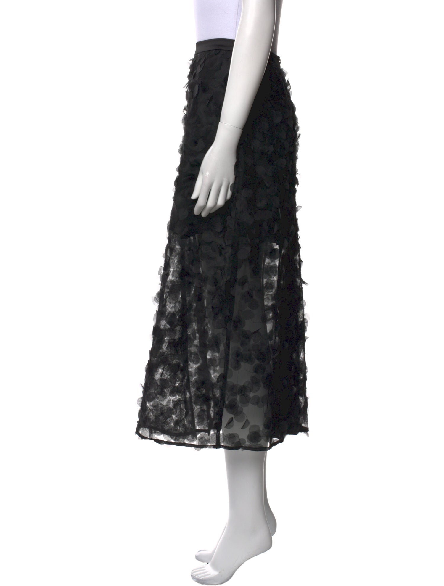 Mijeong Park Lace Pattern Midi Length Skirt