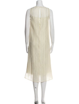 Mijeong Park Bateau Neckline Long Dress