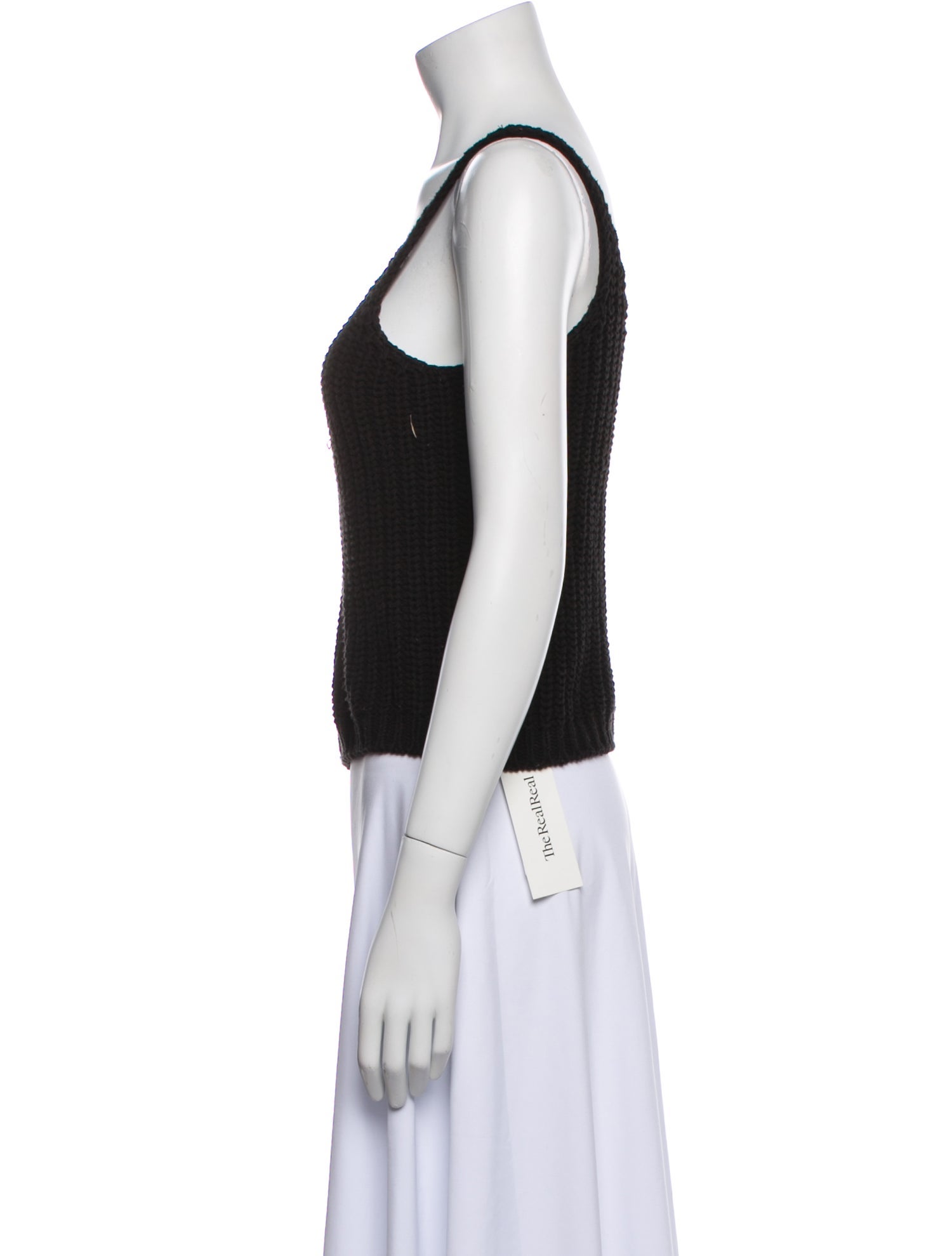 Mijeong Park Scoop Neck Sleeveless Crop Top