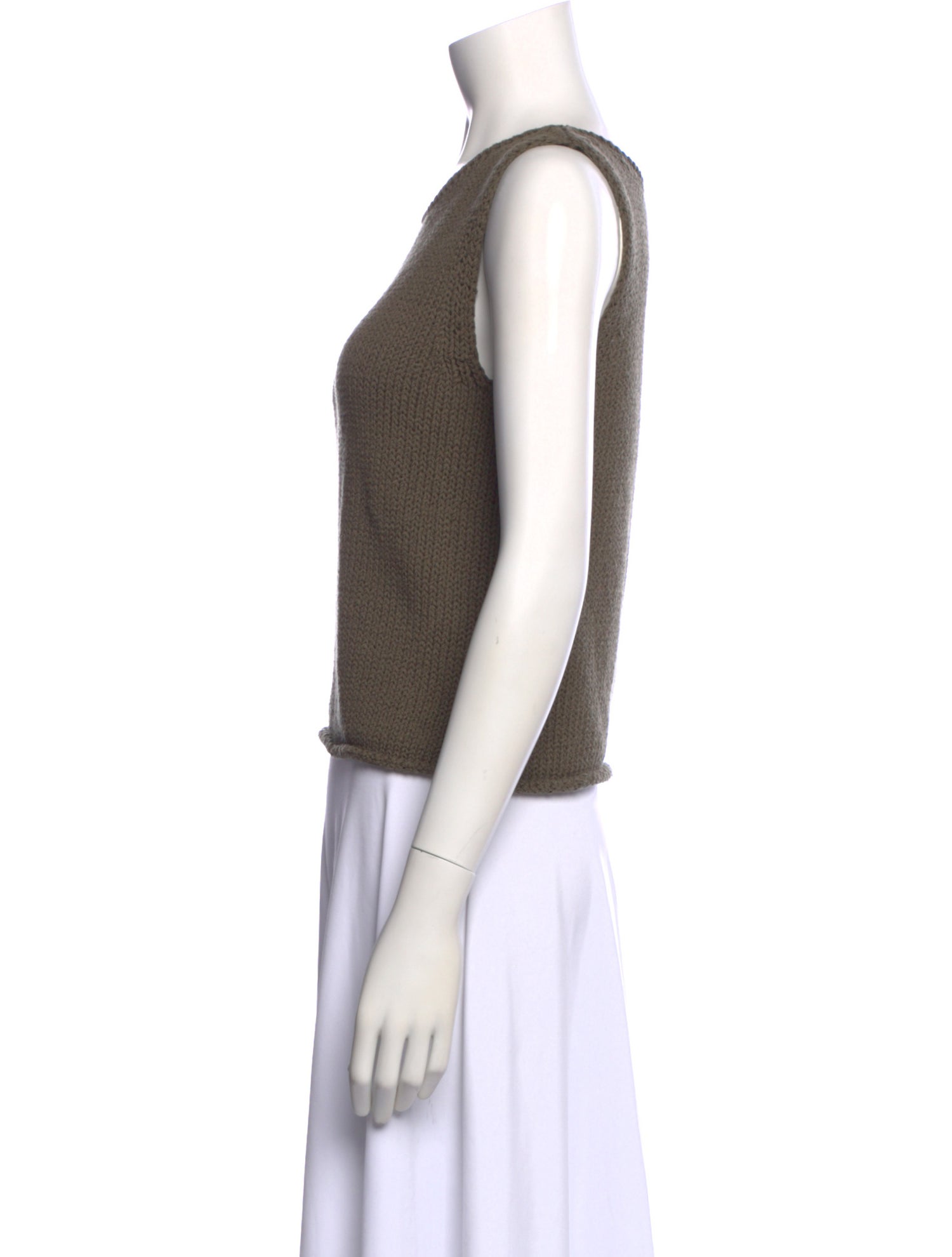 Mijeong Park Bateau Neckline Sleeveless Top