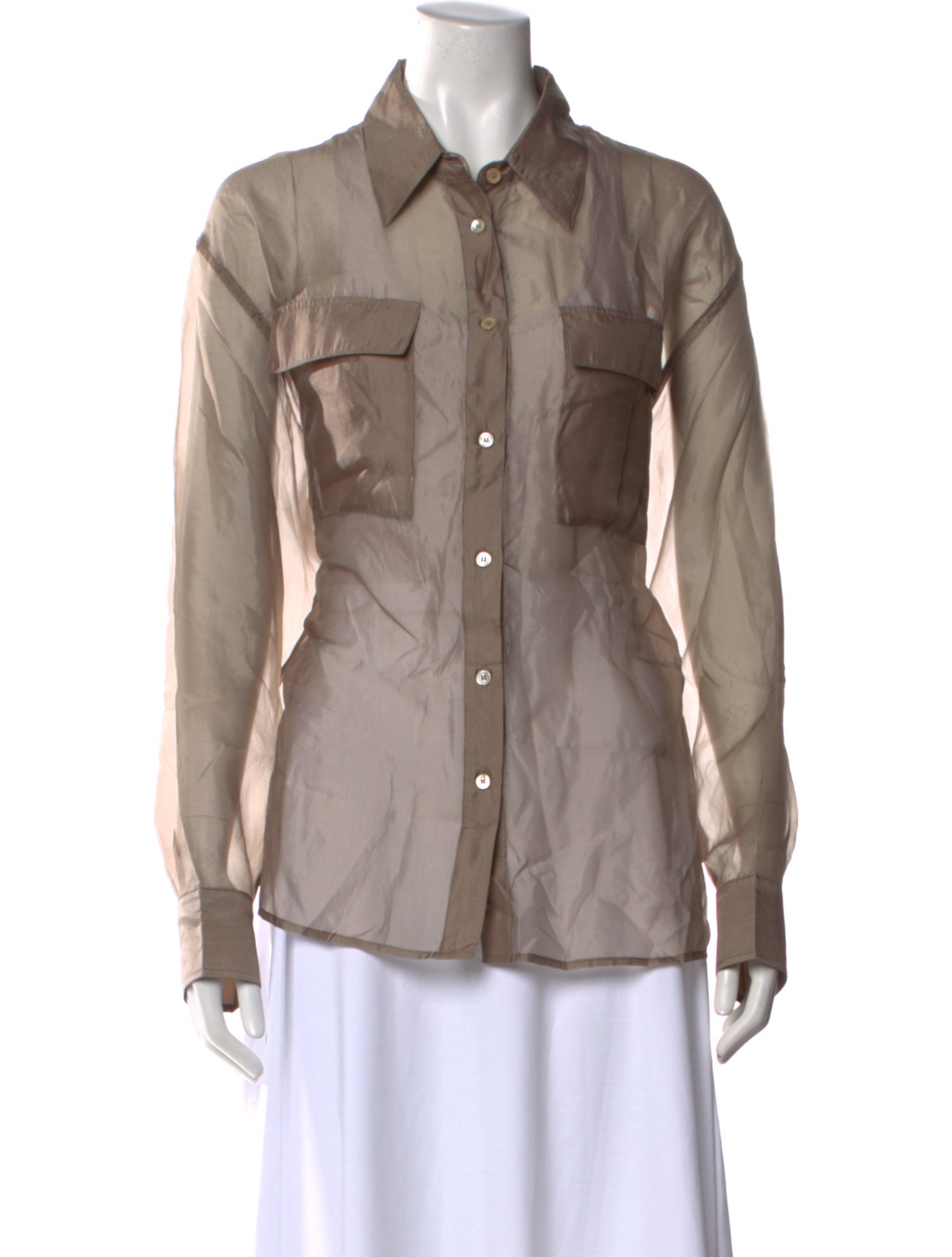 Mijeong Park Long Sleeve Button-Up Top w/ Tags