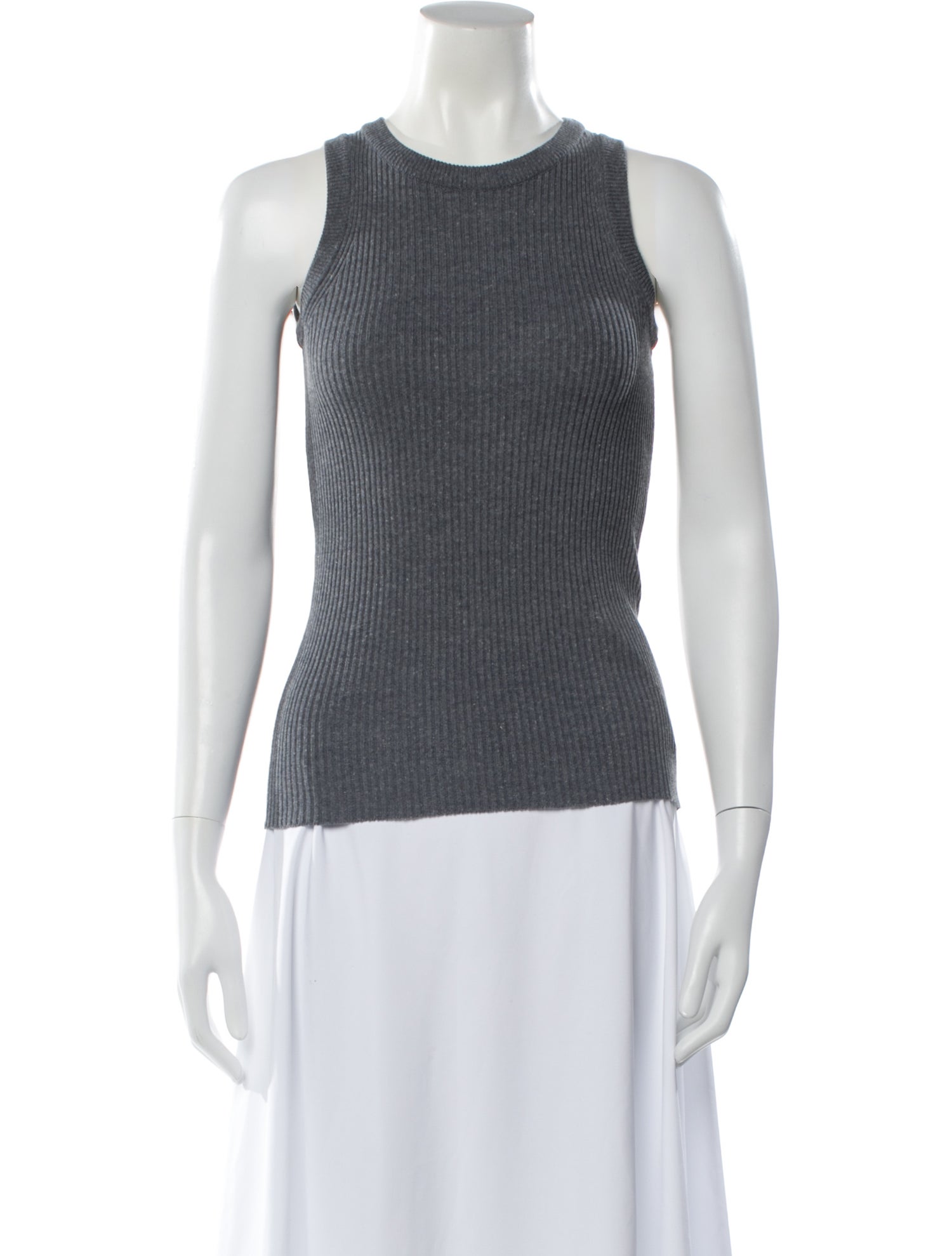 Mijeong Park Crew Neck Sleeveless Top