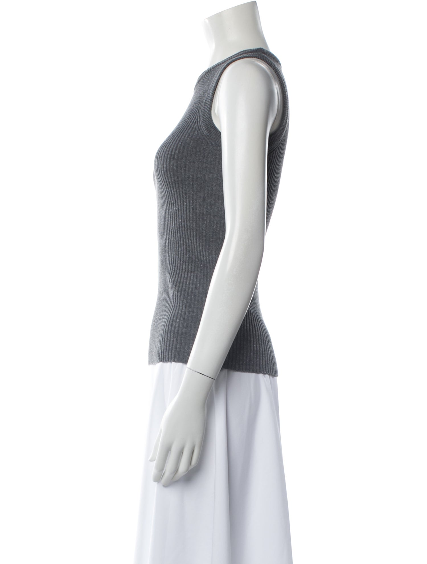 Mijeong Park Crew Neck Sleeveless Top