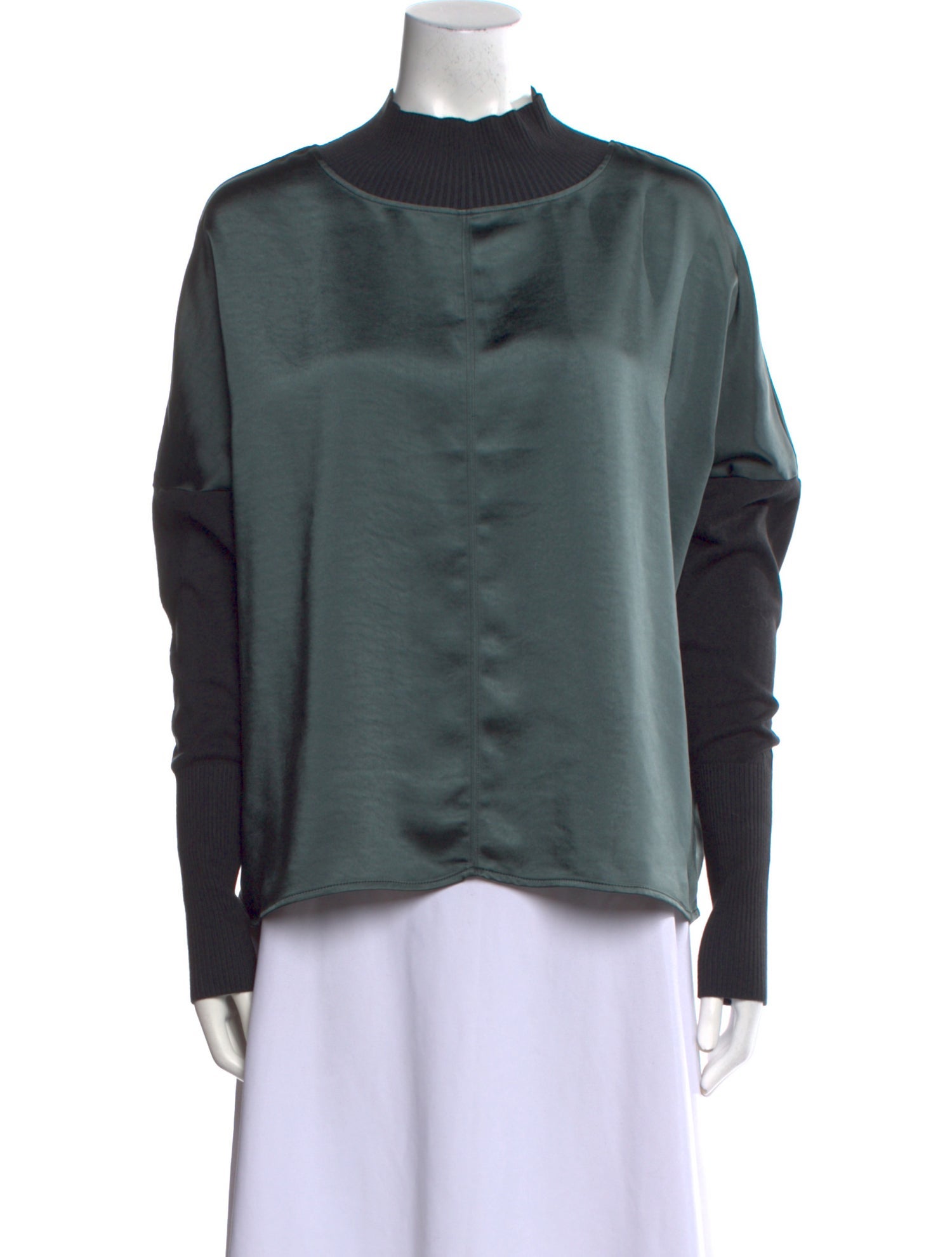 MÉLISSA NEPTON Mock Neck Long Sleeve Sweatshirt