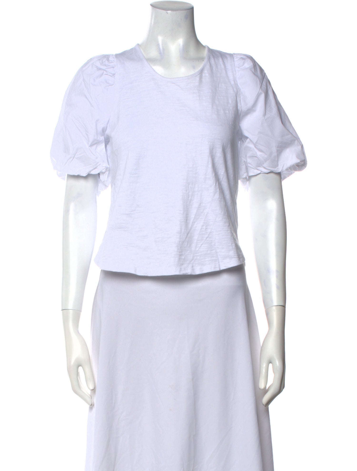 MÉLISSA NEPTON Crew Neck Short Sleeve Crop Top