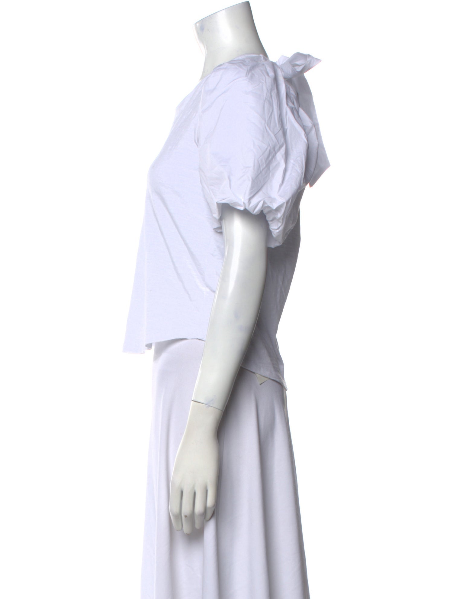 MÉLISSA NEPTON Crew Neck Short Sleeve Crop Top