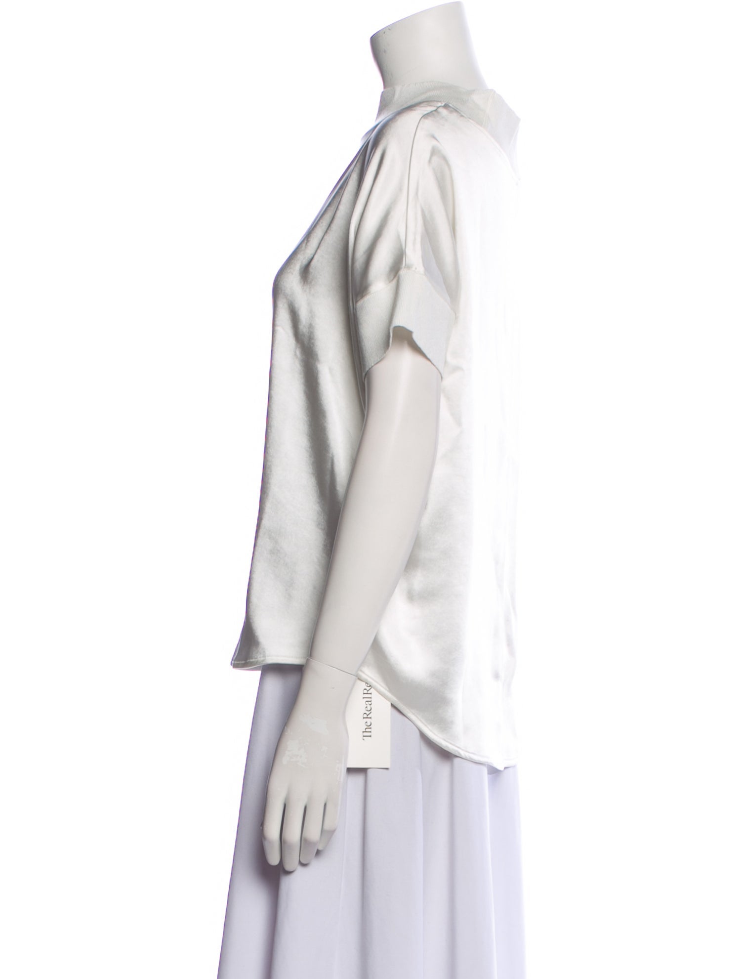 MÉLISSA NEPTON Silk Crew Neck T-Shirt