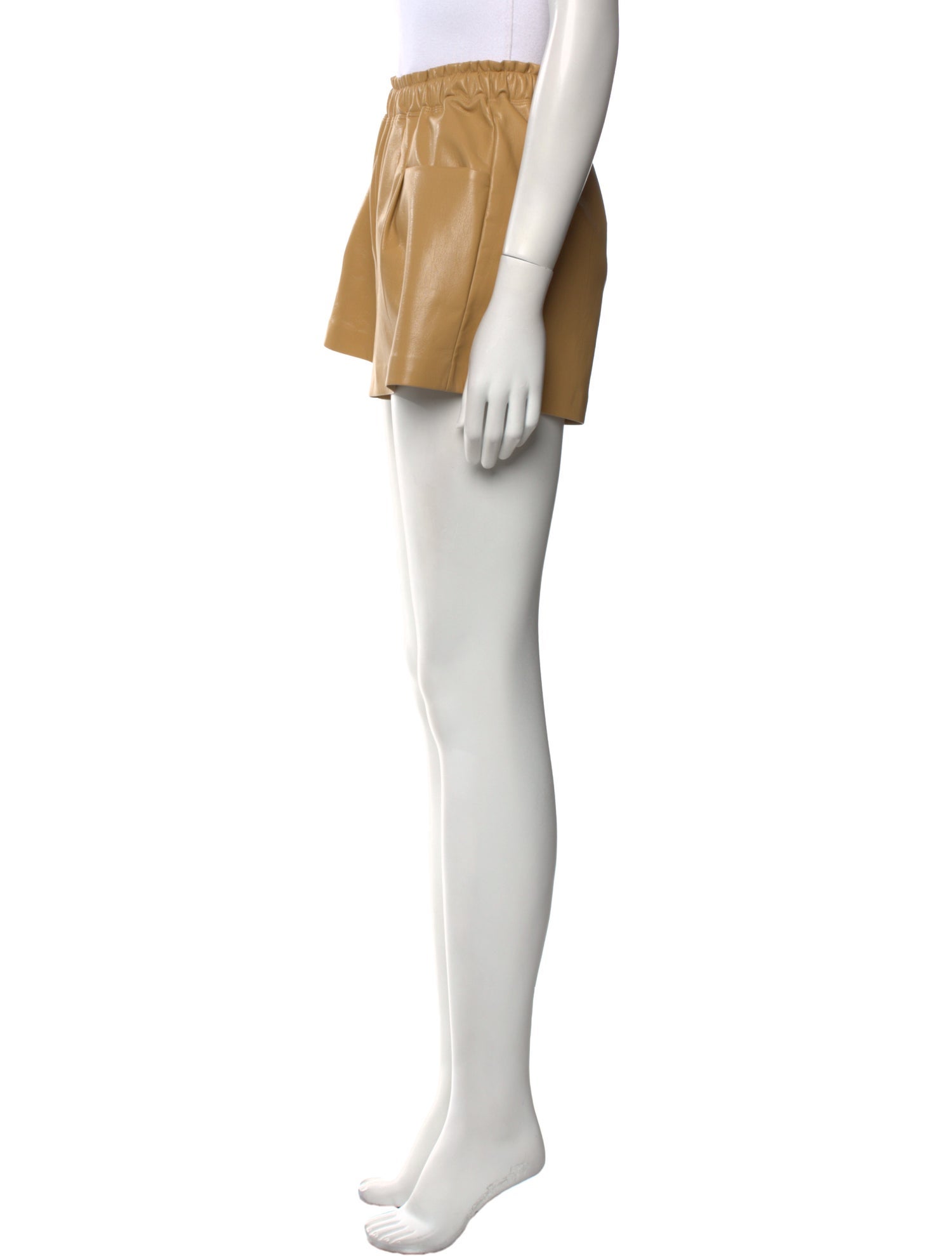 MÉLISSA NEPTON Leather Mini Shorts w/ Tags