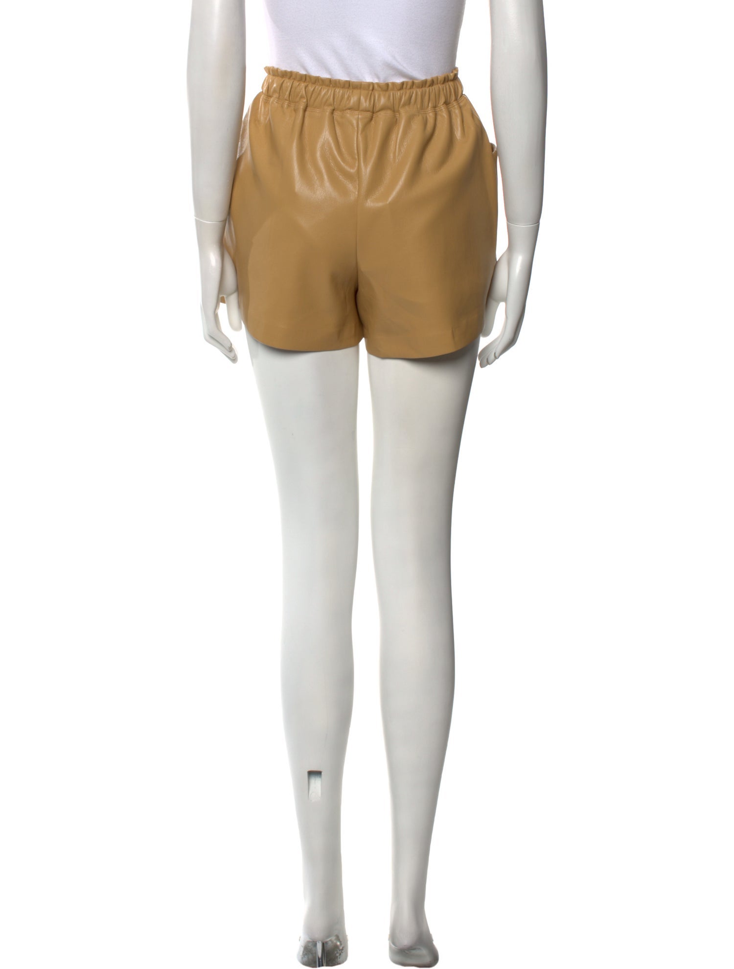 MÉLISSA NEPTON Leather Mini Shorts w/ Tags