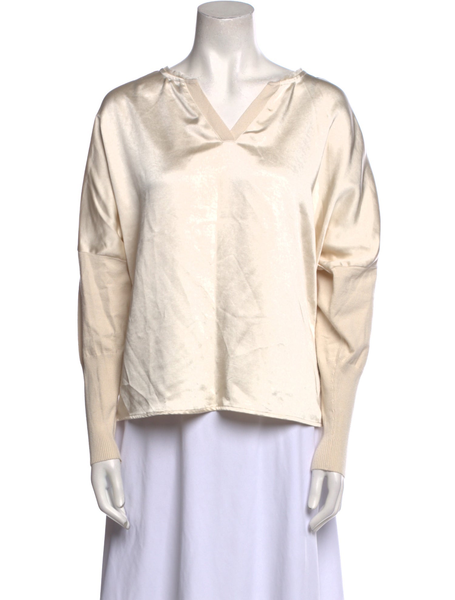 MÉLISSA NEPTON V-Neck Long Sleeve Sweatshirt