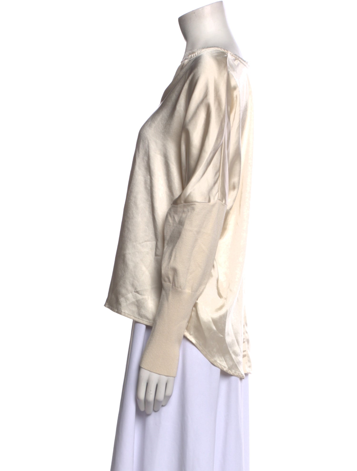 MÉLISSA NEPTON V-Neck Long Sleeve Sweatshirt