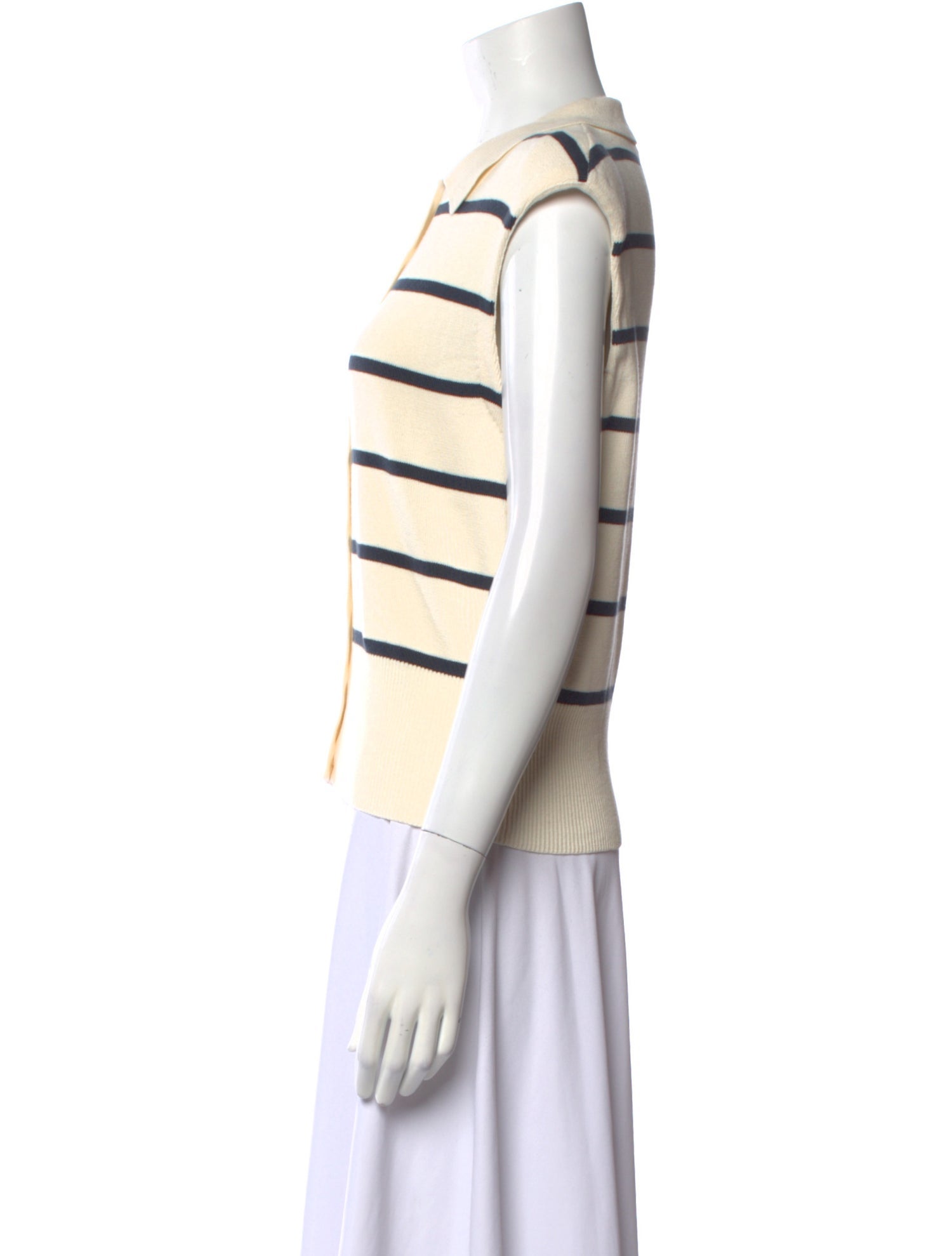 MÉLISSA NEPTON Striped Short Sleeve Top