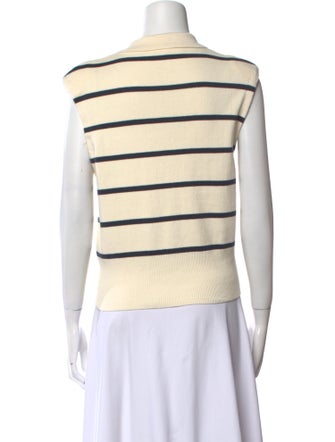 MÉLISSA NEPTON Striped Short Sleeve Top