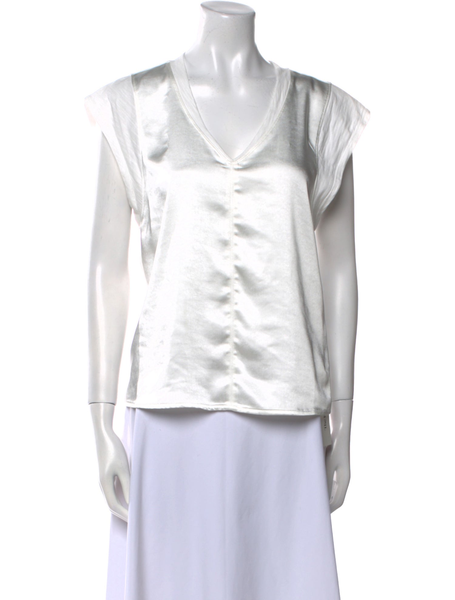 MÉLISSA NEPTON V-Neck Short Sleeve Top