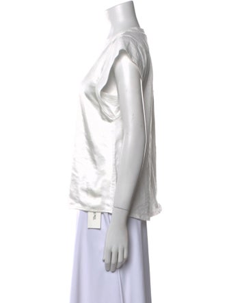 MÉLISSA NEPTON V-Neck Short Sleeve Top