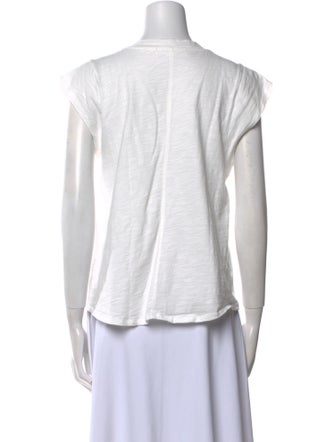 MÉLISSA NEPTON V-Neck Short Sleeve Top