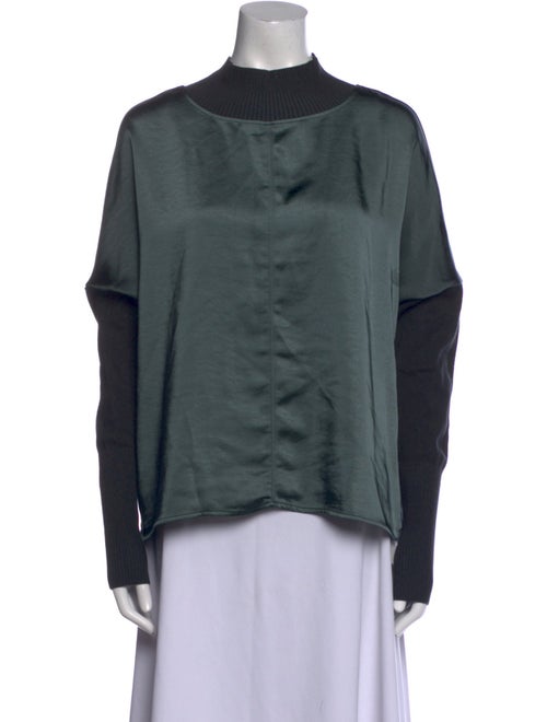 MÉLISSA NEPTON Mock Neck Long Sleeve Sweatshirt