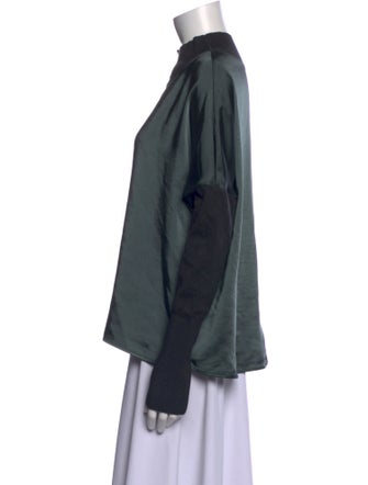 MÉLISSA NEPTON Mock Neck Long Sleeve Sweatshirt