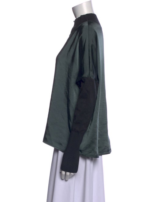 MÉLISSA NEPTON Mock Neck Long Sleeve Sweatshirt