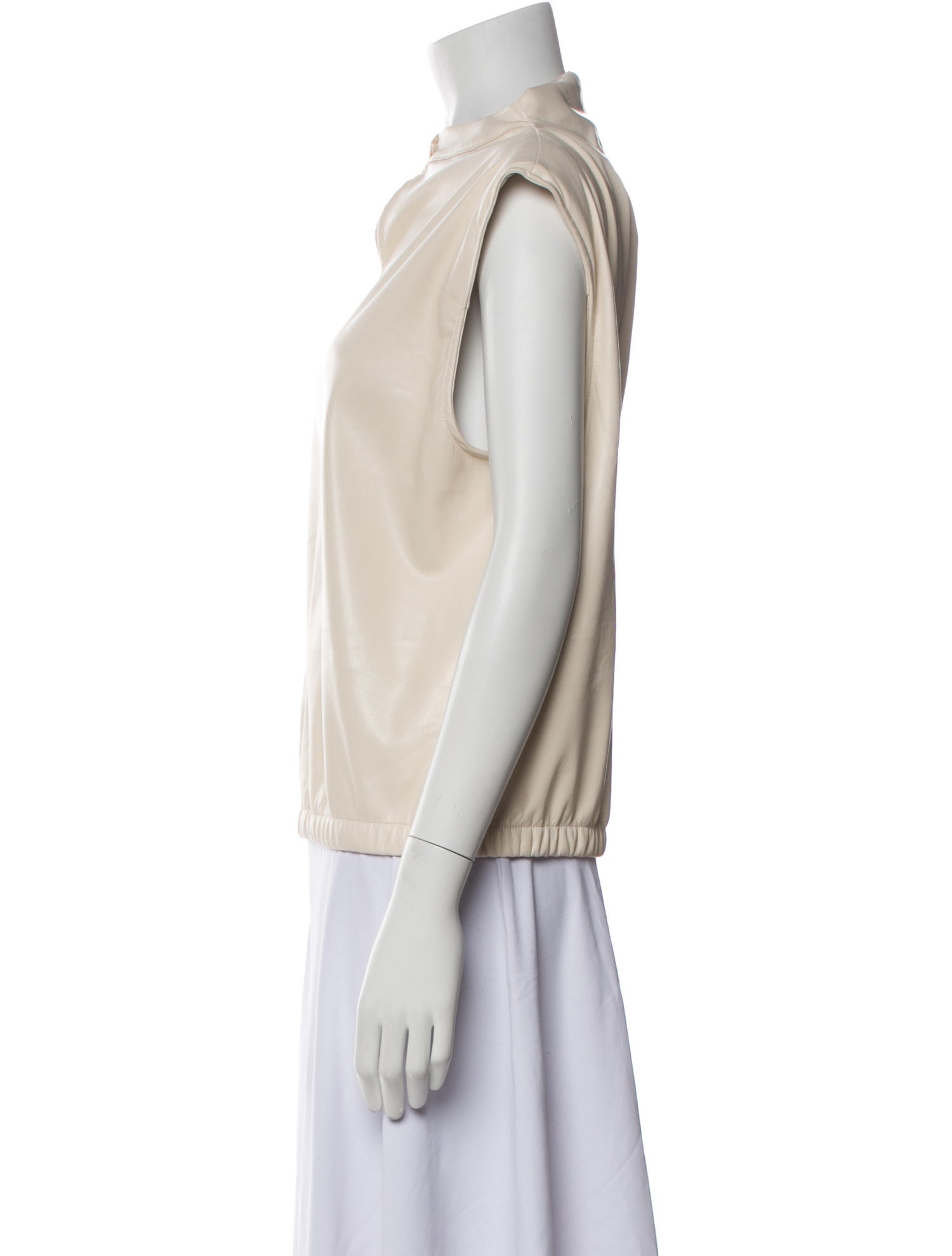 MÉLISSA NEPTON Mock Neck Sleeveless Sweatshirt